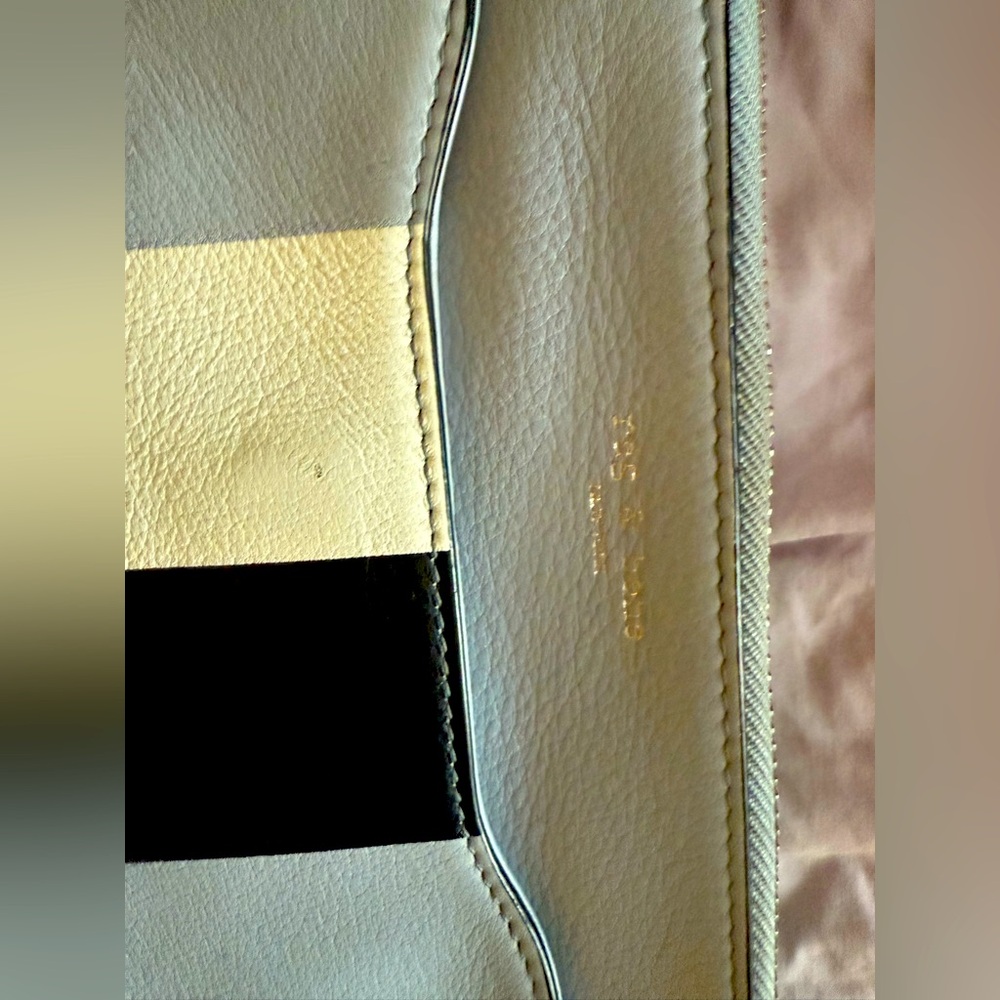 Rag & Bone Black and Blue Cosmetic Bag Modern Design